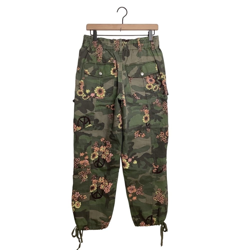 Free People Green Floral Joggers - Picture 3 of 3